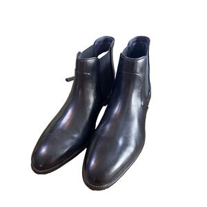 592481 MSBT50 STOCKTON CHELSEA MEN'S SHOES 13M BLACK LEATHER JOHNSTON & MURPHY